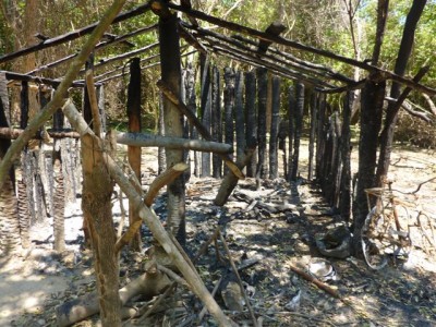 Casas qom quemadas en Formosa