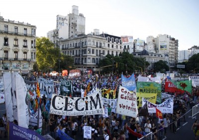 Primera marcha nacional contra la megaminería: «Desde allá esta fuerza se siente»