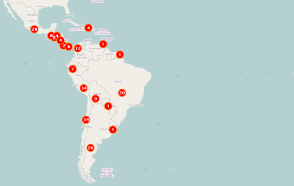 El mapa de conflictos mineros en América Latina