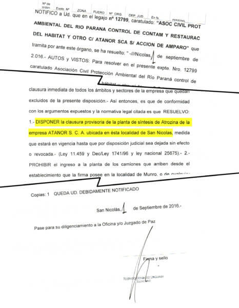 El fallo del juez Facundo Puente: clausura preventiva de una de las plantas de Atanor.