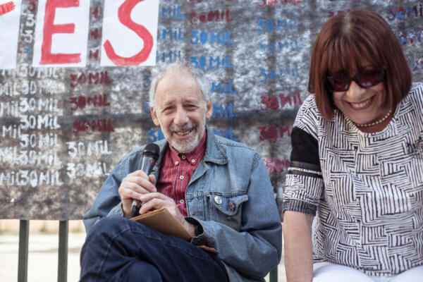 Miguel Grinberg y Mona Moncalvillo. Foto: Lina Etchesuri