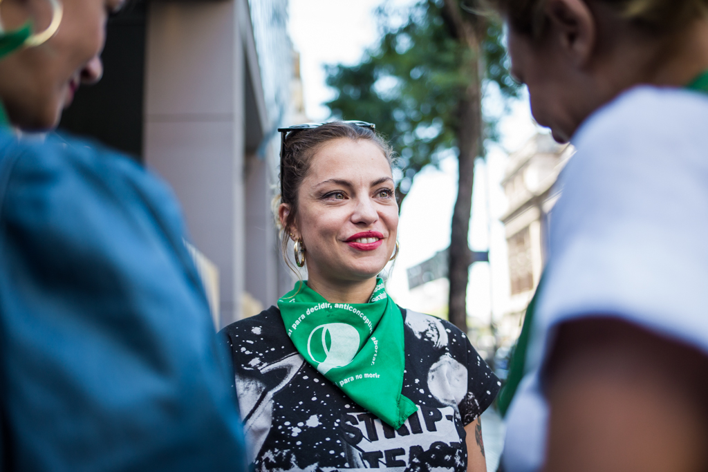 Una foto, un grito en el Congreso: Aborto legal YA!