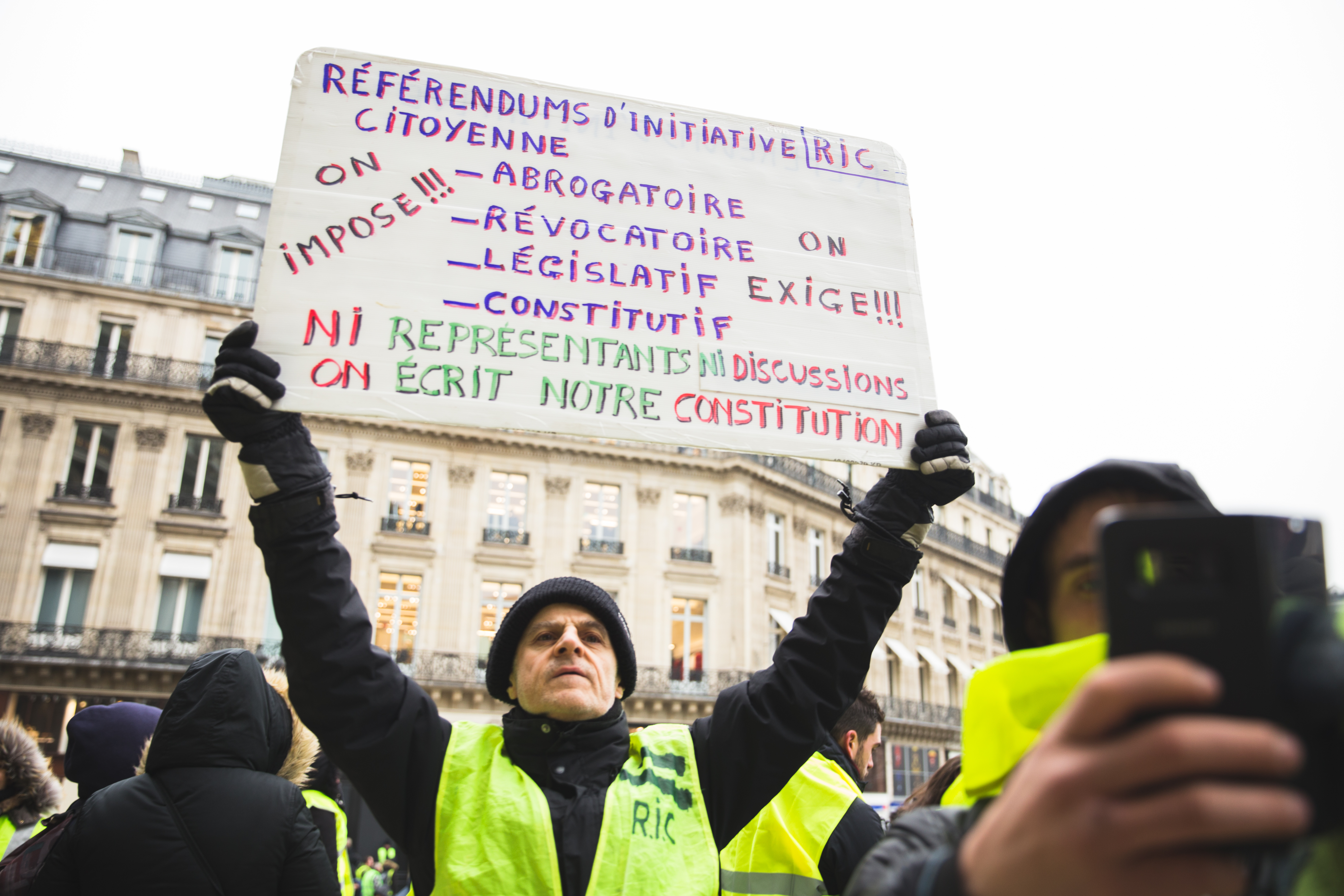 En la piel de un gilet jaune