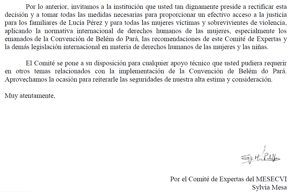 Lucía Pérez: la OEA alertó a la Corte Suprema por la “grave situación” del fallo absolutorio