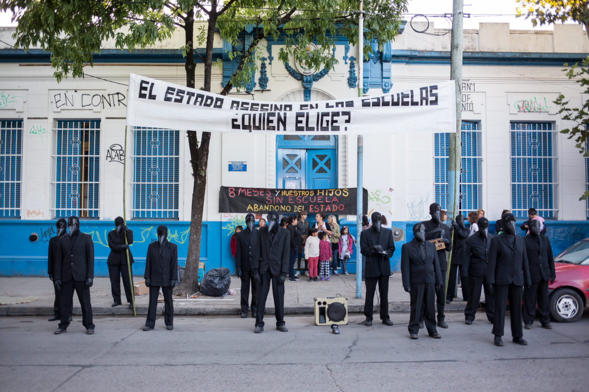 “El Estado asesina en las escuelas, ¿Quién elige?”: la acción de la FACC en Moreno