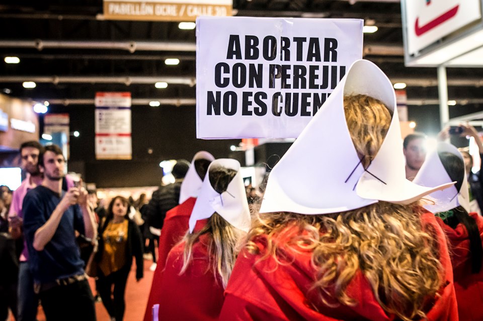 #AbortoLegalYa en la Feria del Libro: la nueva acción de Las Criadas