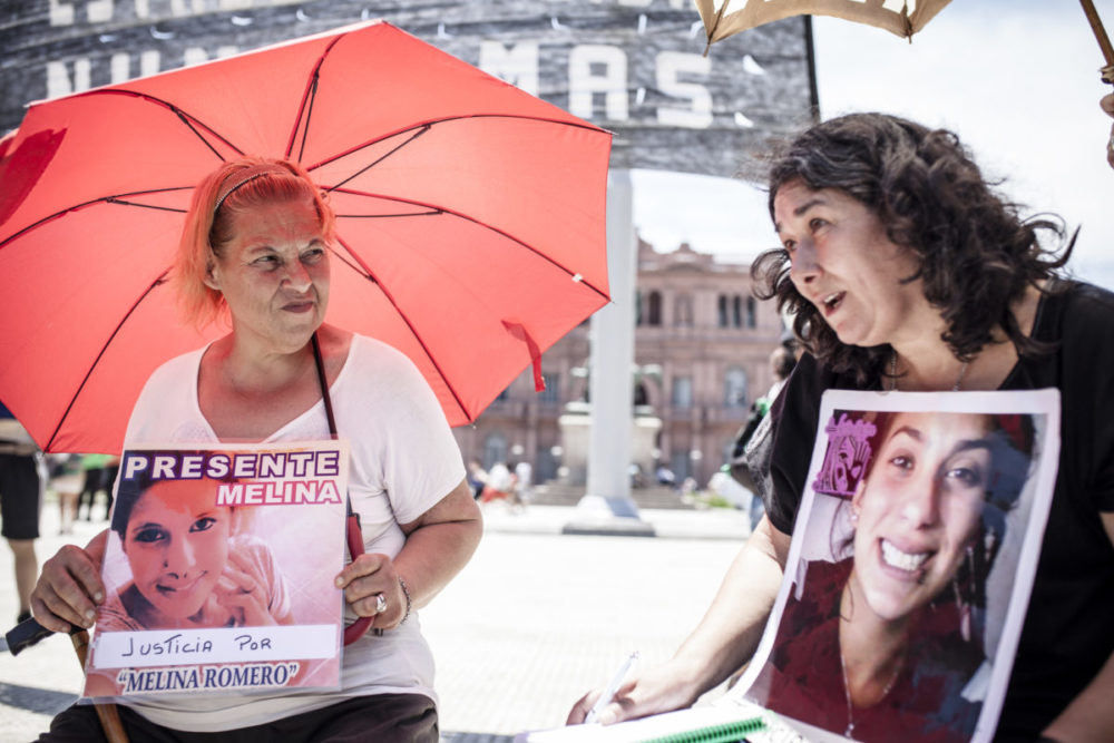 Estado femicida nunca más: primera acción pública de Familiares Sobrevivientes de Femicidios