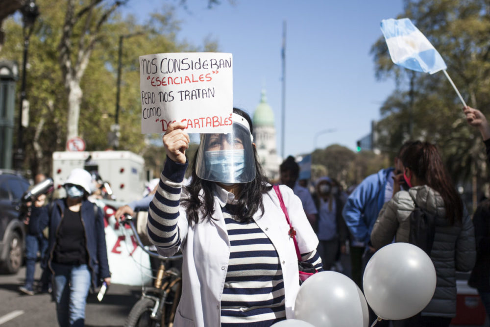 El peor Día: marcha, reclamo y represión a trabajadorxs de la salud