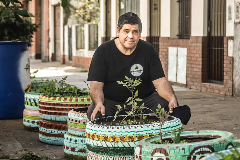 Huerta en la puerta: vereda verde