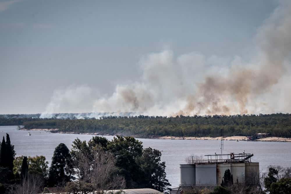 Romper en caso de incendio: Rosario frente al fuego en el Delta